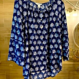 TOMMY BAHAMA size large button down top! Navy!